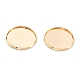 304 Stainless Steel Cabochon Settings&nbsp;STAS-Y001-12I-G-2