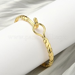 Brass Bangles for Women&nbsp;BJEW-F513-08G
