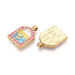 304 Stainless Steel Enamel Pendants&nbsp;X1-STAS-T068-18B