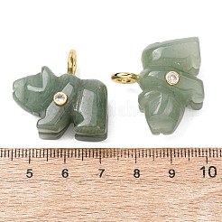 Natural Green Aventurine Carved Pendants&nbsp;G-H357-02G-12
