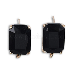 K9 Glass Stud Earring Findings&nbsp;GLAA-N038-50
