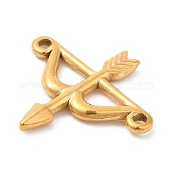 Ion Plating(IP) 304 Stainless Steel Connector Charms&nbsp;STAS-D084-12G