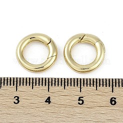Brass Spring Gate Rings&nbsp;KK-Z078-07G