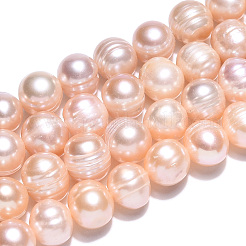 Natural Cultured Freshwater Pearl Beads Strands&nbsp;PEAR-N013-07L
