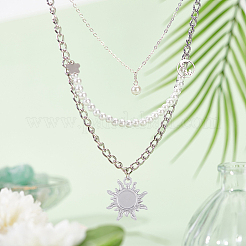 18Pcs 3 Colors 304 Stainless Steel Pendants Ion Plating(IP)&nbsp;STAS-DC0012-93