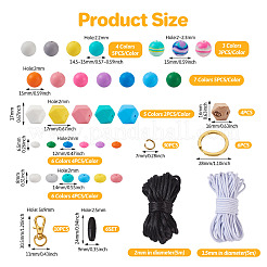 DIY Keychain Bracelet Making Kit&nbsp;DIY-TA0004-19