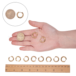 Ion Plating(IP) Ring 304 Stainless Steel Huggie Hoop Earrings&nbsp;EJEW-L158-06G