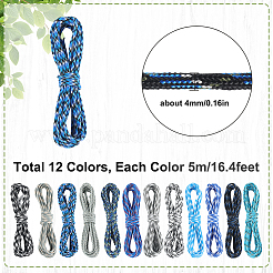 60M 12 Colors 7 Inner Cores Polyester & Spandex Cord Ropes&nbsp;RCP-SP0001-02B
