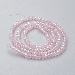 Electroplate Glass Beads Strands&nbsp;X-EGLA-F124-FR-B05