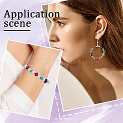 5 Strands Greek Cross Synthetic Turquoise Bead Strands&nbsp;TURQ-SC0001-14