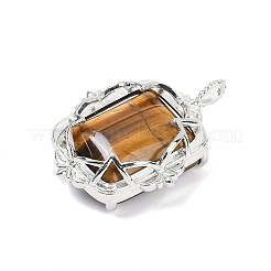 Natural Tiger Eye Pendants&nbsp;G-I381-01P-07