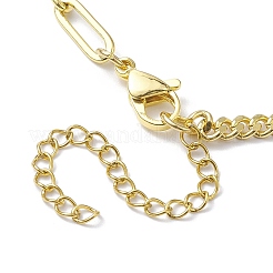 Natural Gemstone Round Link Bracelet&nbsp;BJEW-JB10032-01