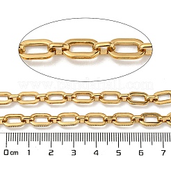 10M Ion Plating(IP) 304 Stainless Steel Oval Link Chains&nbsp;CHS-G034-02G