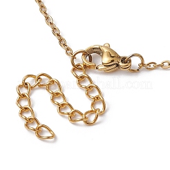 Natural & Synthetic Mixed Gemstone Disc Pendant Necklaces&nbsp;NJEW-JN04623-02