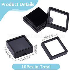 Acrylic Square Loose Diamond Box with Visible Window&nbsp;CON-WH0088-76B-02