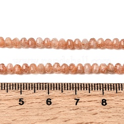 Natural Gold Sunstone Beads Strands&nbsp;G-K376-I06-3x4mm