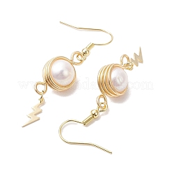 Natural Cultured Freshwater Pearl Dangle Earrings&nbsp;EJEW-JE05738-02