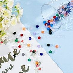 200Pcs DIY Natural & Dyed Malaysia Jade Beaded Stretch Bracelet Making Kits&nbsp;DIY-SC0014-77