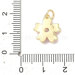 Brass Pave Clear Cubic Zirconia Pendants&nbsp;LS-KK-H255-06G-02