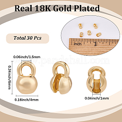 30Pcs Brass Bead Tips&nbsp;KK-SC0007-76