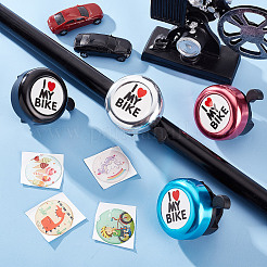 I Love My Bike Alloy Bicycle Bells&nbsp;FIND-WH0117-97B
