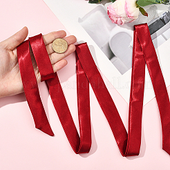 2Pcs Ribbon Long Bow Tie for Women&nbsp;AJEW-SP0003-50B