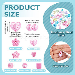 140G 7 Styles Opaque ABS Plastic Beads&nbsp;MACR-TA0002-82