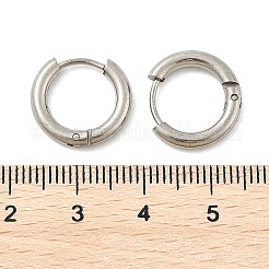 Tarnish Resistant 202 Stainless Steel Huggie Hoop Earrings&nbsp;EJEW-O087-06F-P