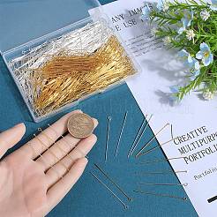 600Pcs 4 Style Brass Flat Head Pins & Eye Pin&nbsp;KK-SC0005-23