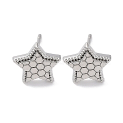 Brass Stud Earrings&nbsp;EJEW-D288-14P