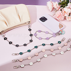 5Pcs 5 Colors Alloy Enamel Phone Phone Hand Strap Chains&nbsp;AJEW-PH0006-53