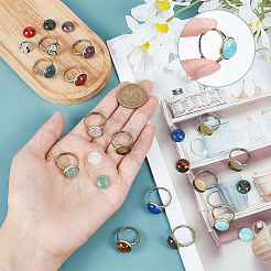 DIY Half Round Adjustable Ring Making Kit&nbsp;DIY-SC0019-85