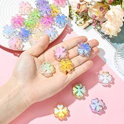 24Pcs 8 Colors UV Plated Acrylic Beads&nbsp;SACR-FS0001-47