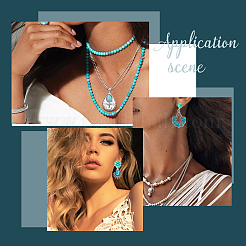 16Pcs 8 Styles Synthetic Turquoise Pendants&nbsp;FIND-SC0003-47