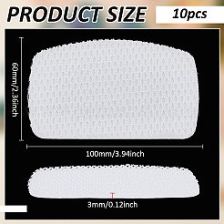 Polyester Self-Adhesive Heel Cushion Sets&nbsp;FIND-WH0366-023B