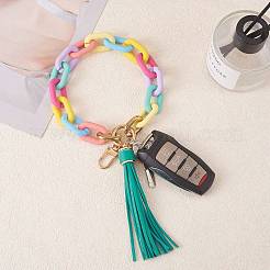 Chain Link Wristlet Keychain&nbsp;HJEW-SW00013-03