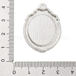 Rack Plating Alloy Pendant Cabochon Settings&nbsp;FIND-Z054-15P