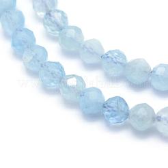 Natural Aquamarine Beads Strands&nbsp;G-E411-19B-3mm