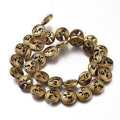 Non-magnetic Synthetic Hematite Beads Strands&nbsp;G-A181-A04