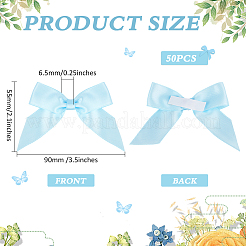 Adhesive Polyester Bowknot&nbsp;AJEW-WH0606-013A