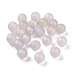 Rubberized Style Transparent Acrylic Beads&nbsp;OACR-C001-08
