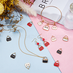 42Pcs 10 Styles Alloy Enamel Pendants&nbsp;ENAM-OC0001-20