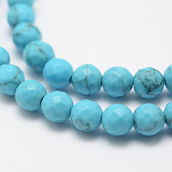 Synthetic Turquoise Bead Strands&nbsp;X-G-G671-6mm