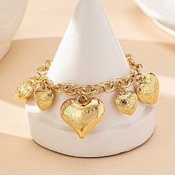 Alloy Charm Bracelets&nbsp;LS-BJEW-S180-01G