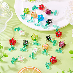 20 Pcs Random Color Glass Pendants
&nbsp;PALLOY-TA00219