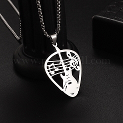 Non-Tarnish 304 Stainless Steel Pendant Necklaces&nbsp;PW-WG49780-01