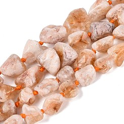 Raw Rough Natural Citrine Beads Strands&nbsp;G-N362-10A-01
