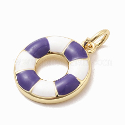 Brass Enamel Pendants&nbsp;KK-P338-23G-03