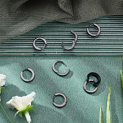 4 Pairs 304 Stainless Steel Chunky Huggie Hoop Earrings&nbsp;EJEW-UN0001-87