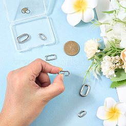 6Pcs 3 Styles Stainless Steel Spring Gate Rings&nbsp;STAS-BBC0008-33